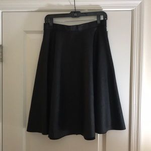 Black leather skirt